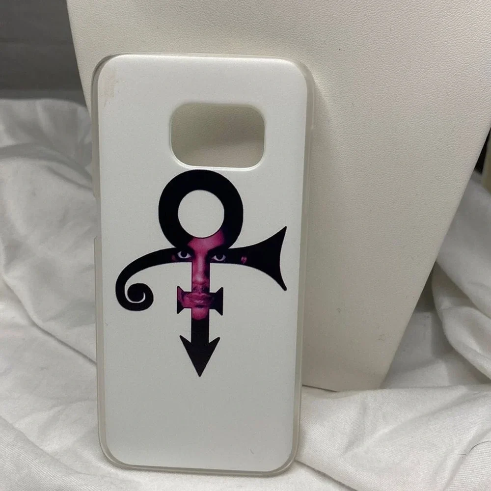 Prince Phone Case for S7 Symbol‎ Graphic White Cover Unique Style Artist Music
